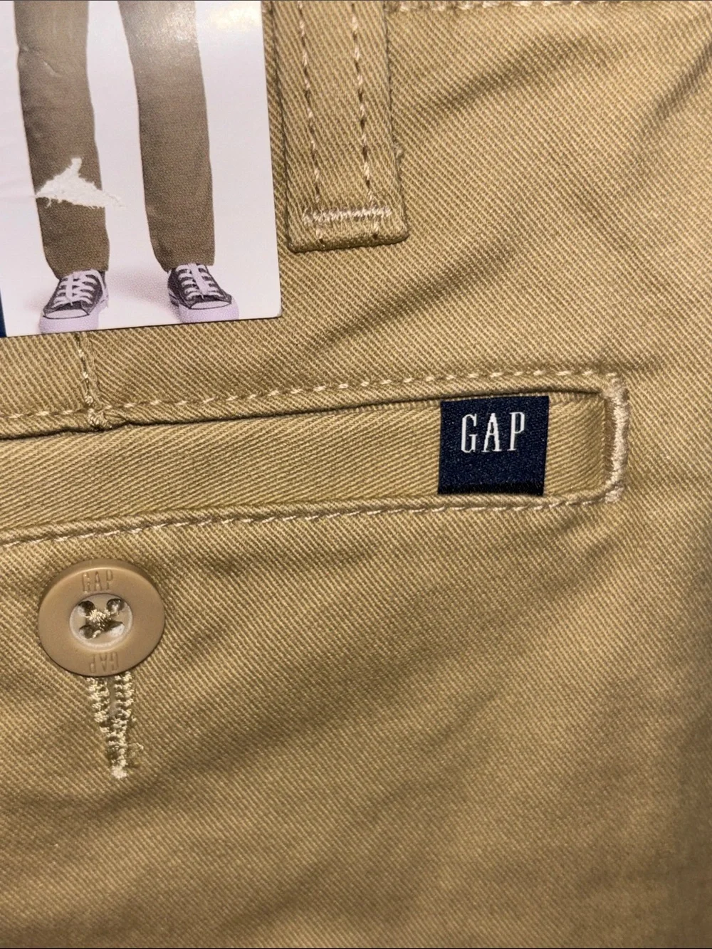 GAP Kids- Twill flat front pants (Size Small 7/8)